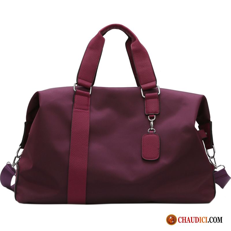 Sac Scolaire Femme Sac À Main Violet Mode Voyage Sauvage Pas Cher