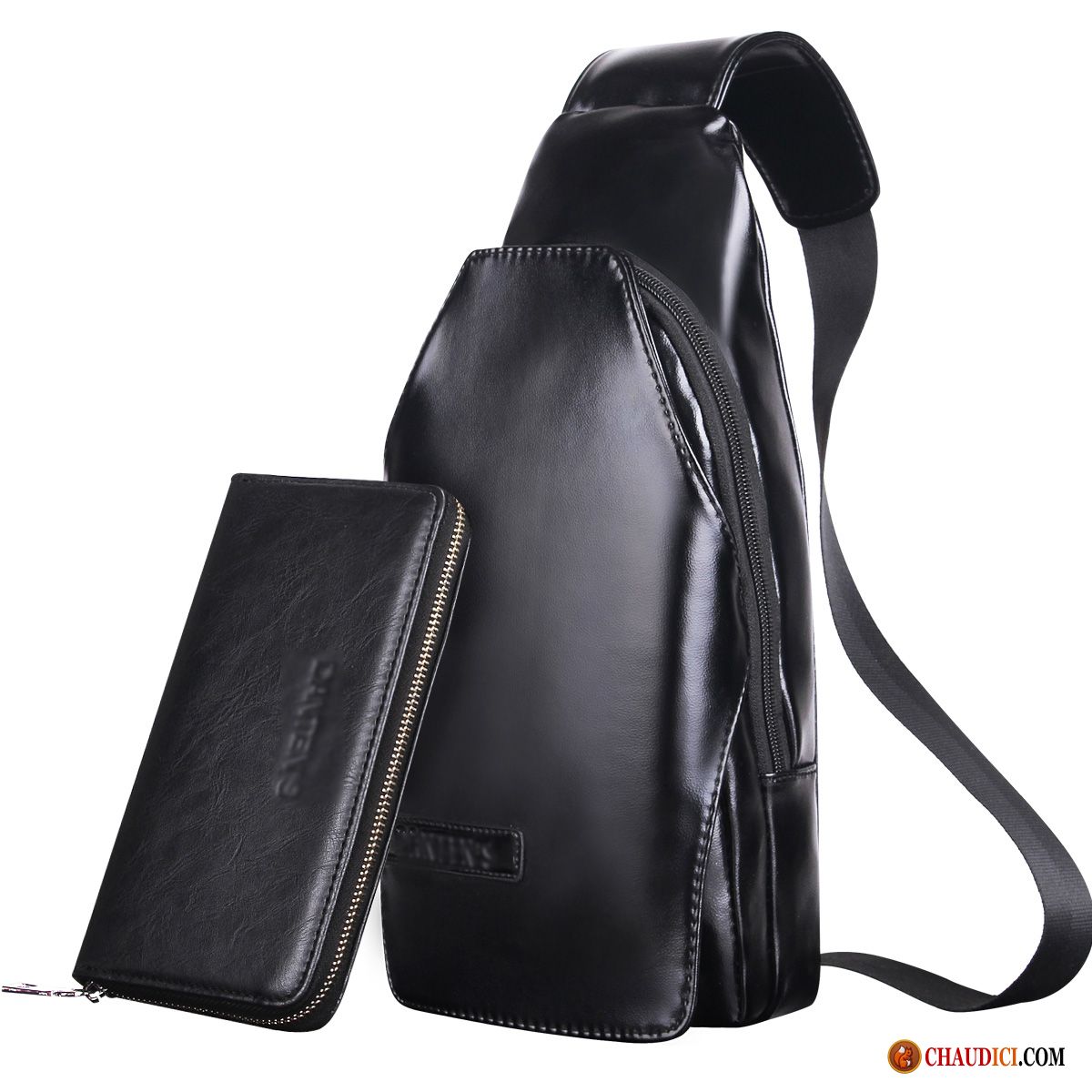 Sac À Bandoulière Original Cuir Sac Poitrine Homme Cuir Véritable Cuir De Boef Sac À Dos