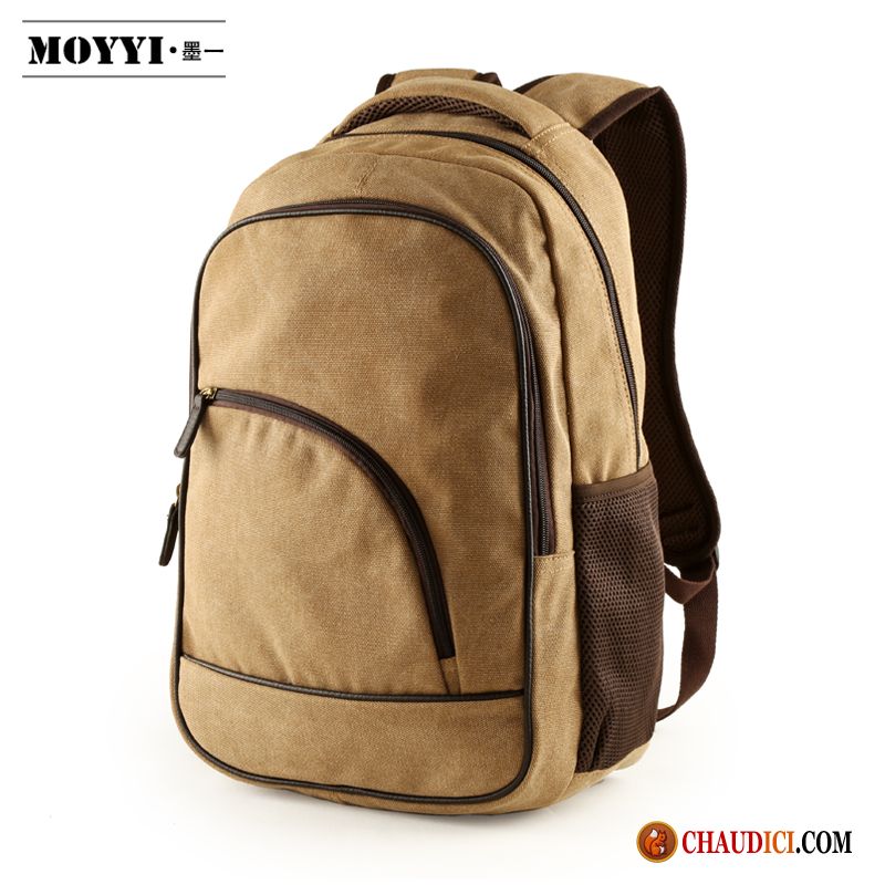 Sac À Dos Mode Homme Palegoldenrod Toile Voyage Loisir Sac À Dos Tendance Pas Cher