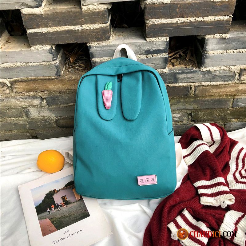 Sac À Dos Randonnée Soldes Simple Étudiant Femme Campus Cartable Pas Cher