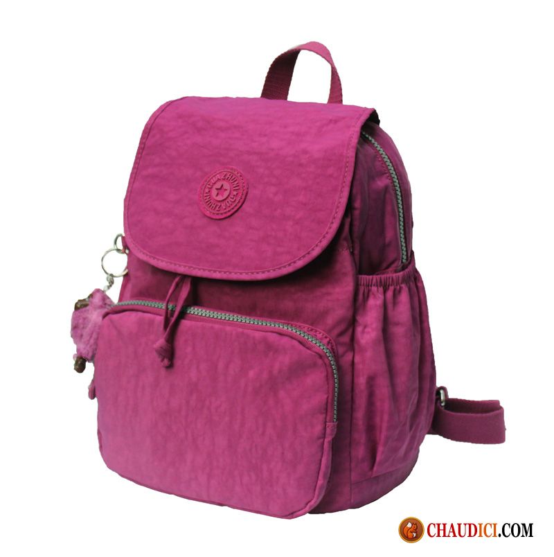 Sac À Dos Élégant Marine Mini Cartable Voyage Nylon Femme Pas Cher