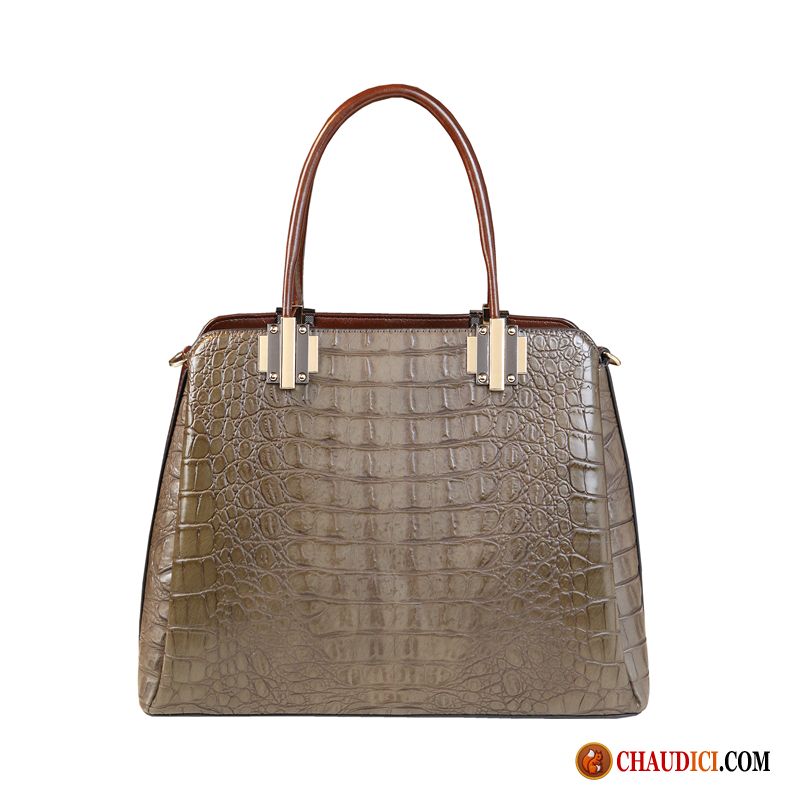 Sac À Main Femme Tomate Crocodile Modèle Mode Sauvage Âge Moyen Femme