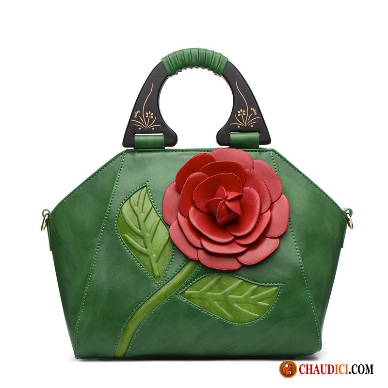 Sac À Main Pour Cours Femme Le Nouveau Couleur Du Coup Portable Fleurs En Vente