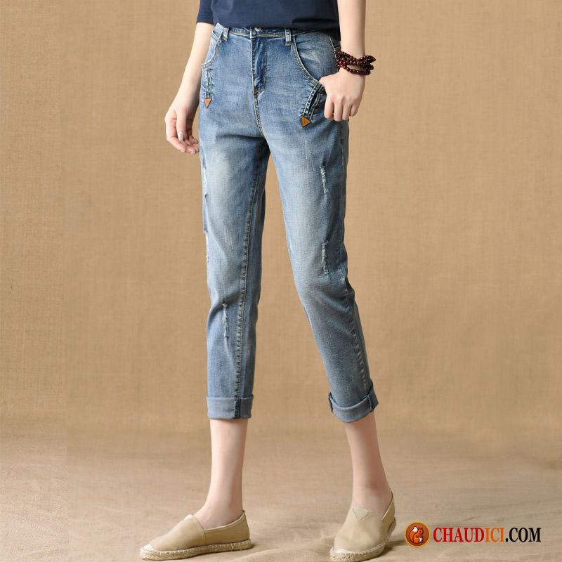 Salopette En Jean Pour Femme Jeans Pantalon Printemps Harlan Couleur Claire En Vente