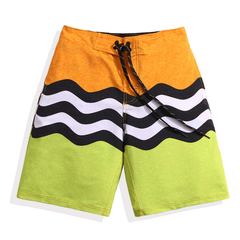 Shorts Randonnée Homme Impression Rayé Baggy Plage Légère Pas Cher