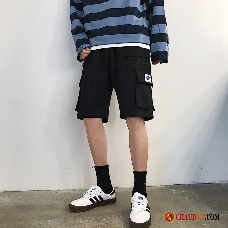 Shortss Hommes Grandes Tailles Seagreen Noir Shorti Baggy Homme Été Pas Cher