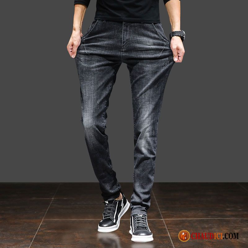 Slim Pour Homme Jeans Tendance L'automne Extensible Les Adolescents Décontractée