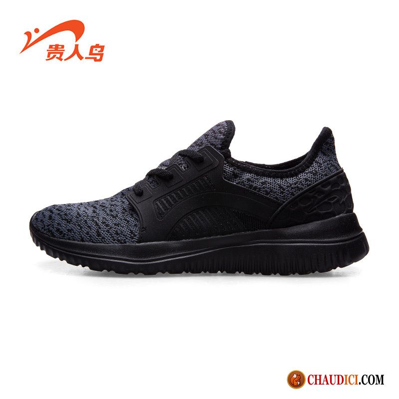 Soldes Chaussures Running Homme Azur Confortable Étudiant Homme Noir Printemps