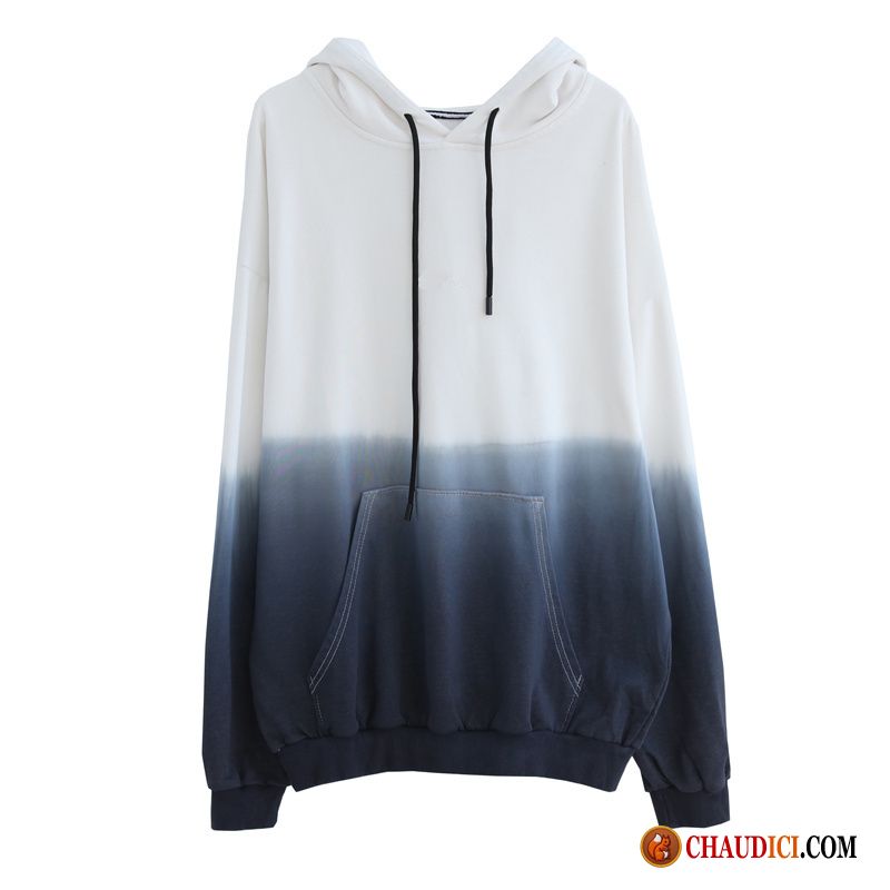 Sweat Femme L'automne Couleurs Mixtes Blanc Hoodies Graisse Pas Cher