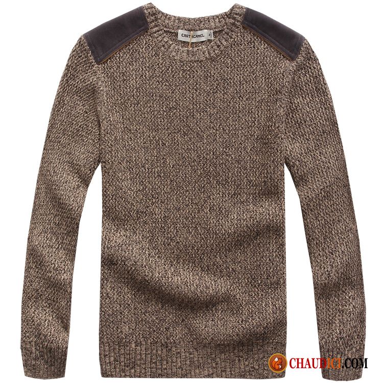 Sweat Homme Pas Cher Mauve Col Rond Hiver Homme Tricots En Maille L'automne