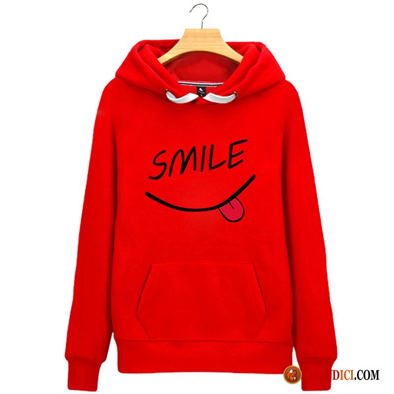 Sweat À Capuche Blanc Col V Encapuchonné Femme Décontractée Étudiant Hoodies France