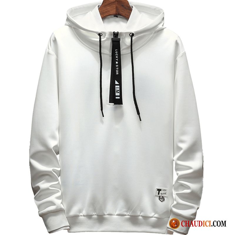 Sweat À Capuche Homme Capuche Tendance Capuche Blanc Pullovers Hoodies