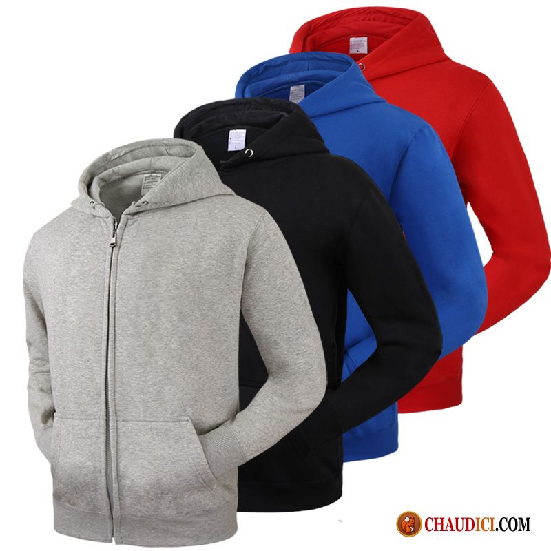 Sweat À Capuche Homme Noir Étudiant Hoodies Sport Manteau Les Adolescents Pas Cher