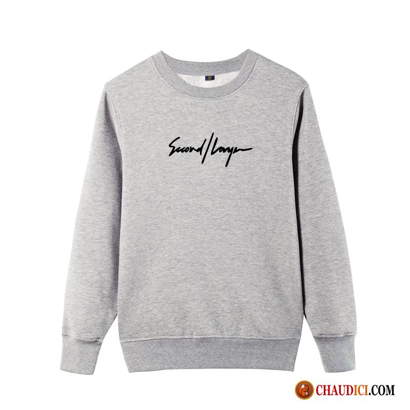 Sweat À Capuche Laine Homme Hoodies Printemps Étudiant Décontractée Longues Pas Cher