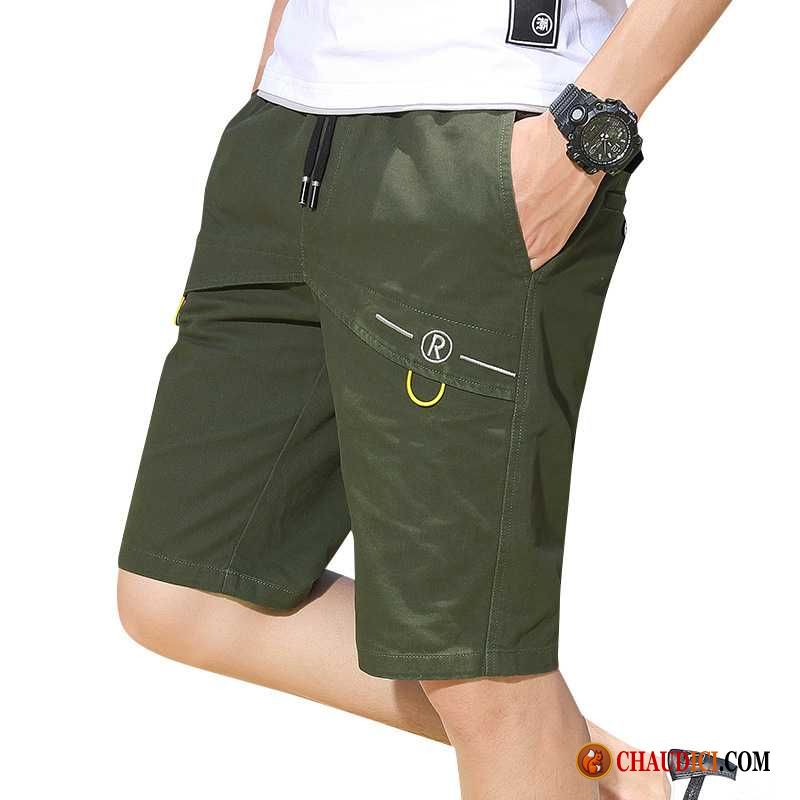 Taille Shorts Homme Sandybrown Baggy Militaire Vert Décontractée Shorti Cargo En Vente