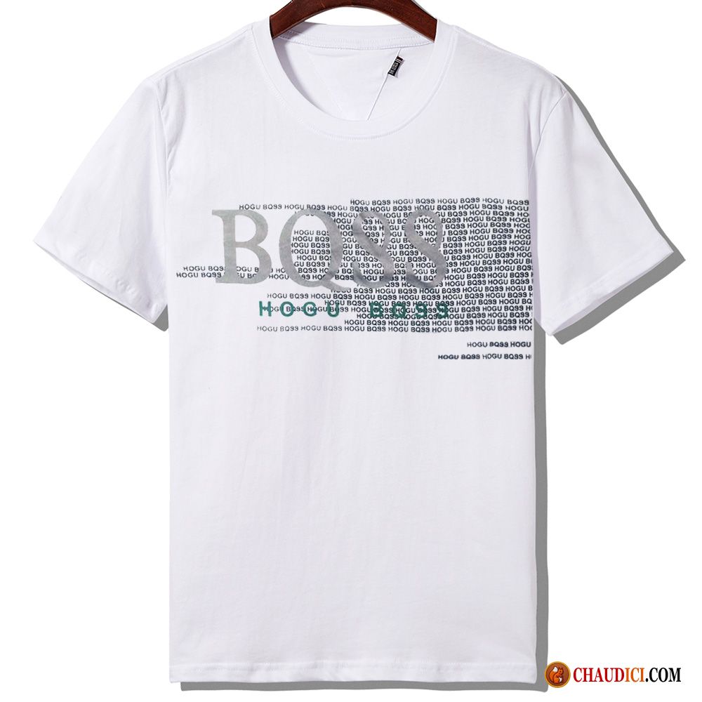 Tee Shirt Col V Homme Corail Impression Grand Coton Bio Homme T-shirt