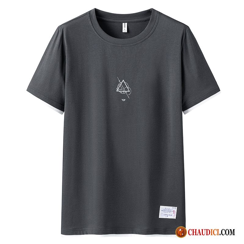 Tee Shirt Sans Manche Homme Pas Cher Une Veste Tendance Demi Manche Gris Homme