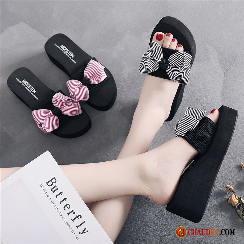 Tongs Femme Chaud Plage Mode Tongs Chaussons Été Femme Pas Cher