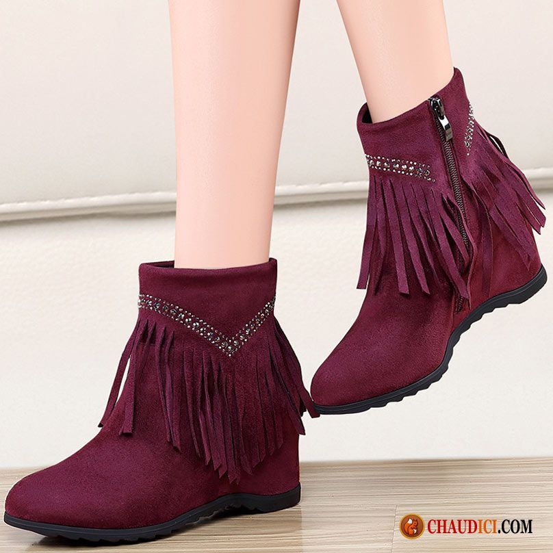 Vente De Bottes Pas Cher Tendance Bottes Courtes Femme Augmenté Hiver