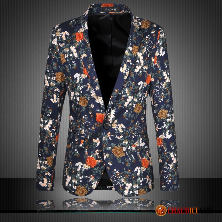 Veste Blazer Grise Homme Homme Costume Mode Décontractée Tendance