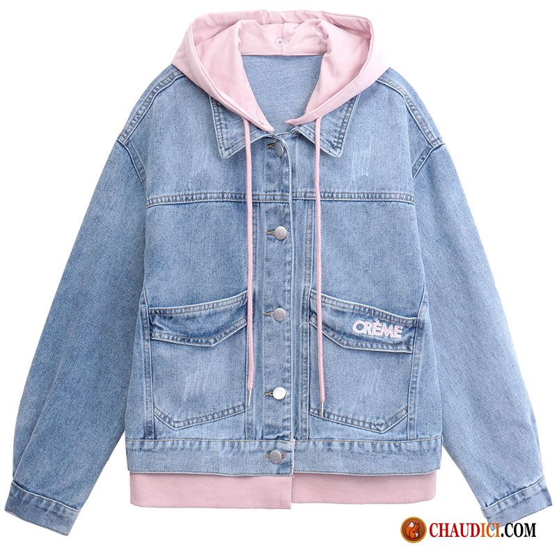 Veste Courte En Jean Femme Manteau Veste Printemps Tendance Femme