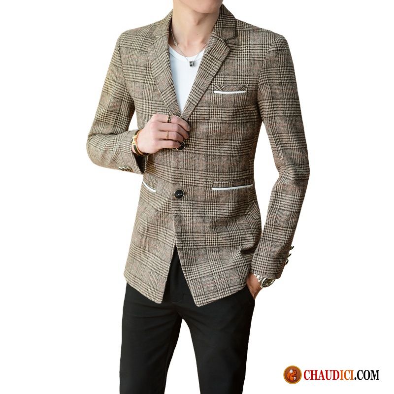 Veste De Blazer Homme Pas Cher Neige Tendance Homme Costume Hiver Petit Costume Soldes