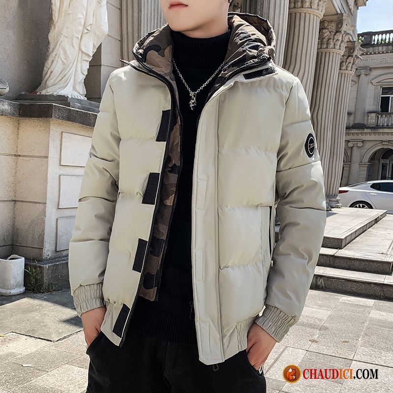 Veste En Coton Avec Manche En Cuir Homme Seashell L'automne Marque De Tendance Vêtements Matelassé Manteau En Coton Hiver Pas Cher