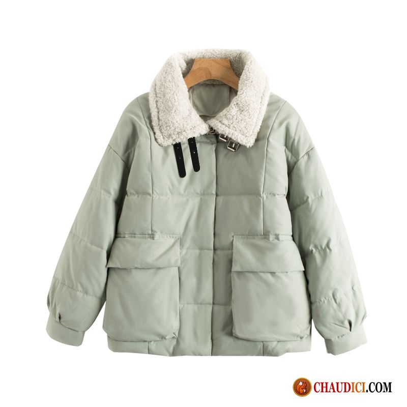 Veste En Coton Courte Femme Habillée Manteau Vêtements D'hiver Manteau En Coton Court Vêtements Matelassé