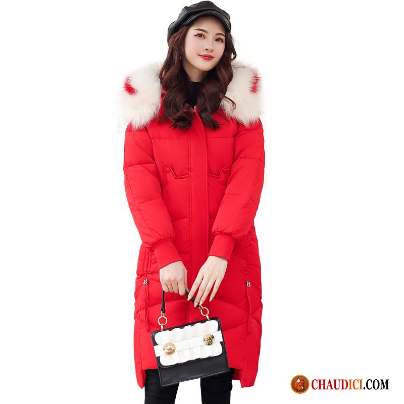 Veste En Coton Cuir Courte Femme Gros Matelassée Manteau En Coton Rouge Femme Pas Cher