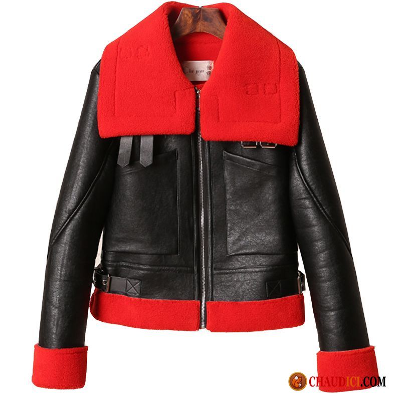 Veste Femme Verte Rouge Matelassé Noir Manteau Cuir Pas Cher