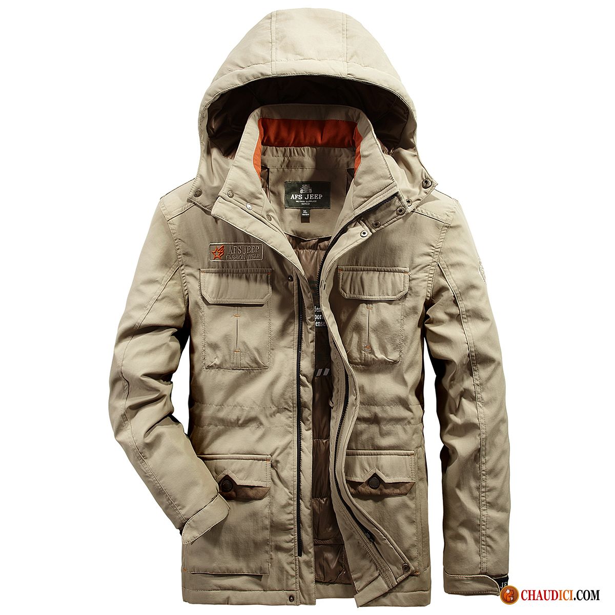 Veste Longue Homme Manteau Doudoune Épaissir Hiver Anti-saison En Vente