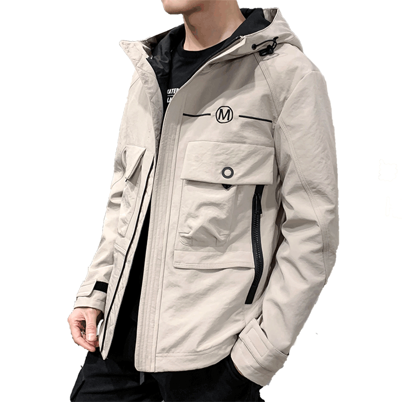 Veste Pour Homme Hiver Manteau Une Veste Marque De Tendance Baggy Capuche