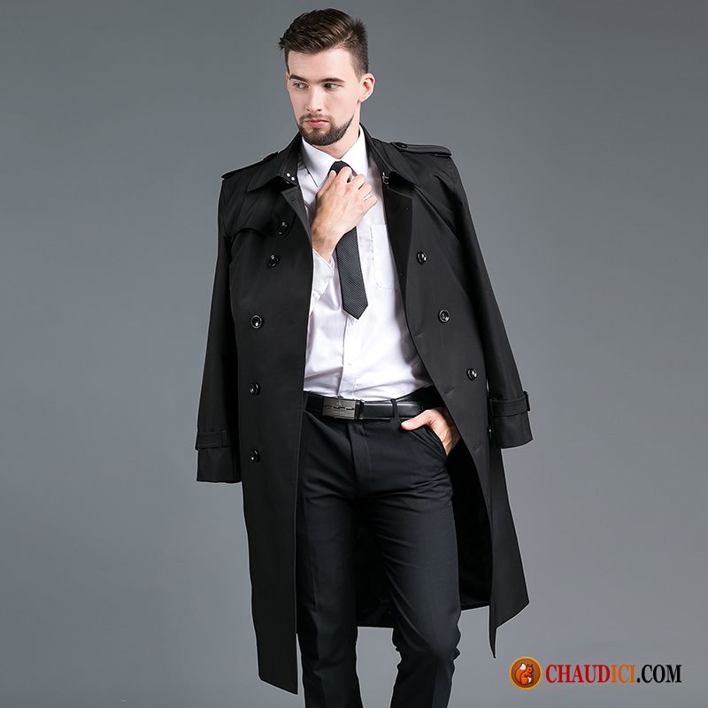 Vetements D Hiver Pour Homme Lavande Ultra Double Breasted Manteau Homme Coupe Vent En Vente